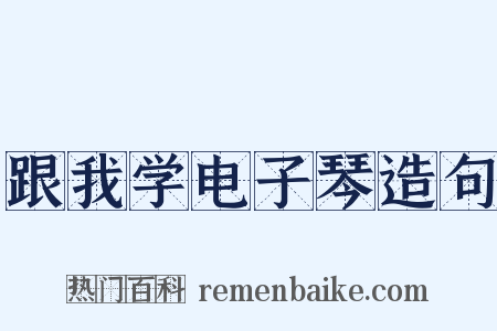 跟我学电子琴造句是什么意思的图片